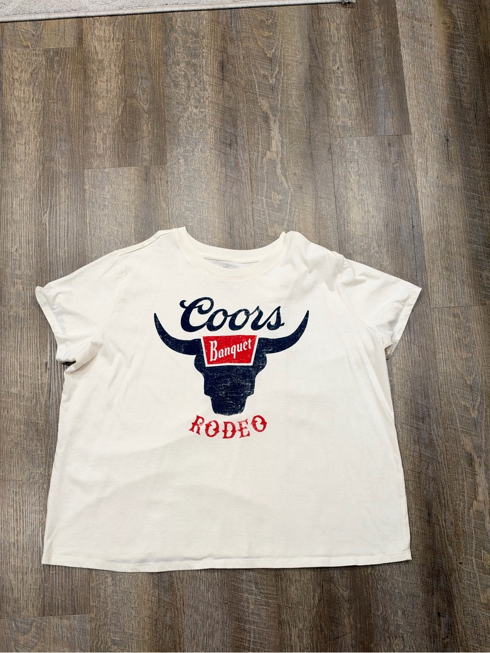 Plus size Rodeo Coors Light Graphic Tee - White
